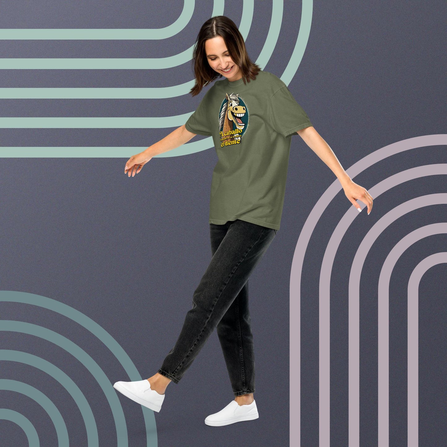 Camiseta Confort Unisex A - A Caballo regalado no se le mira el diente