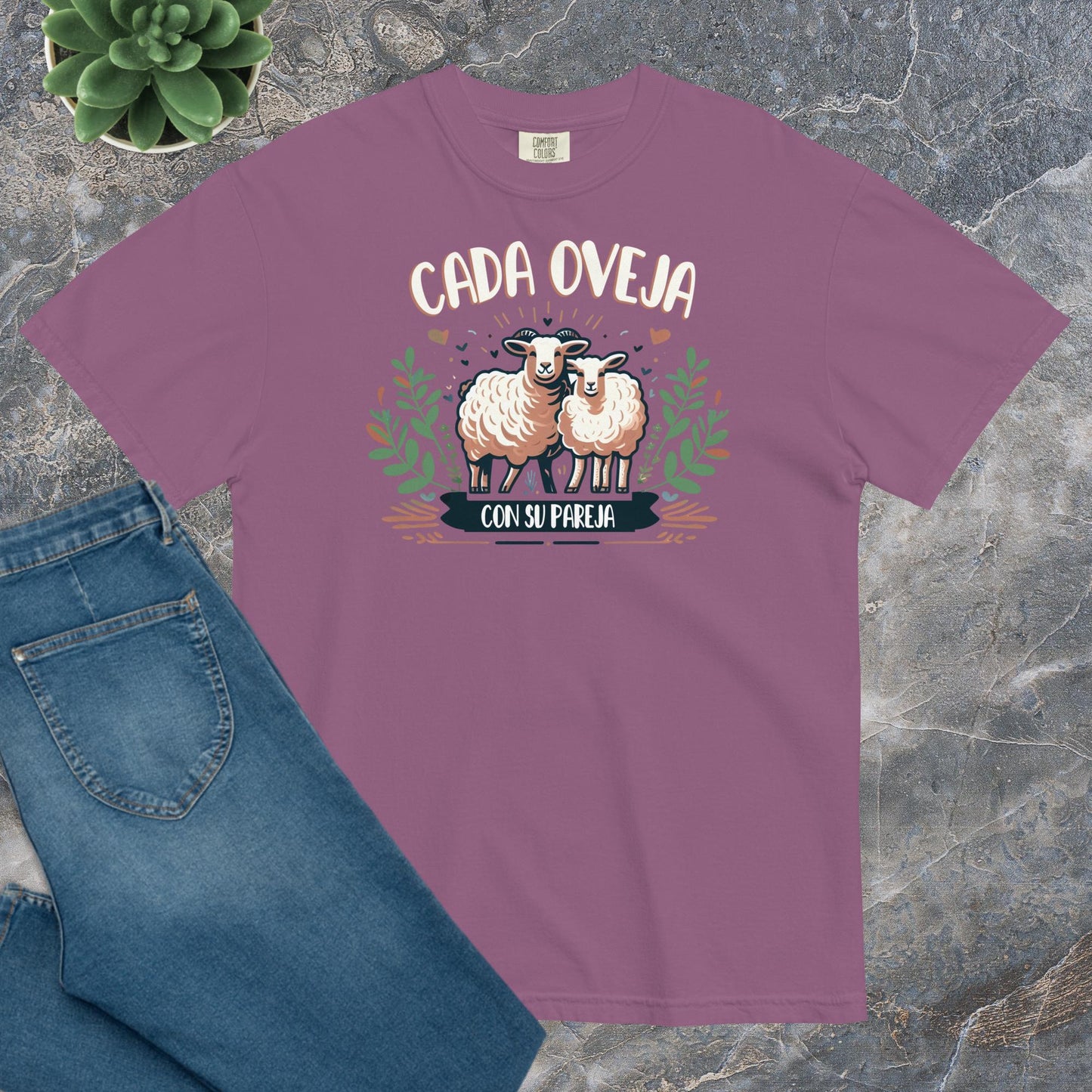 Camiseta Confort Unisex D - Cada oveja con su pareja