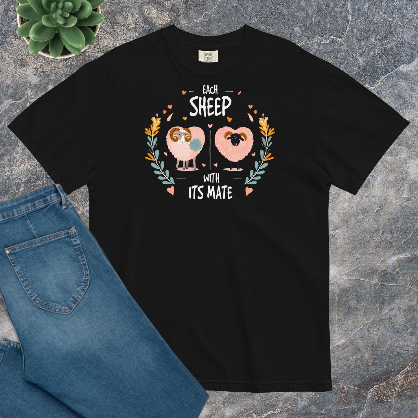 Comfort Unisex T-shirt E - Each sheep with its mate