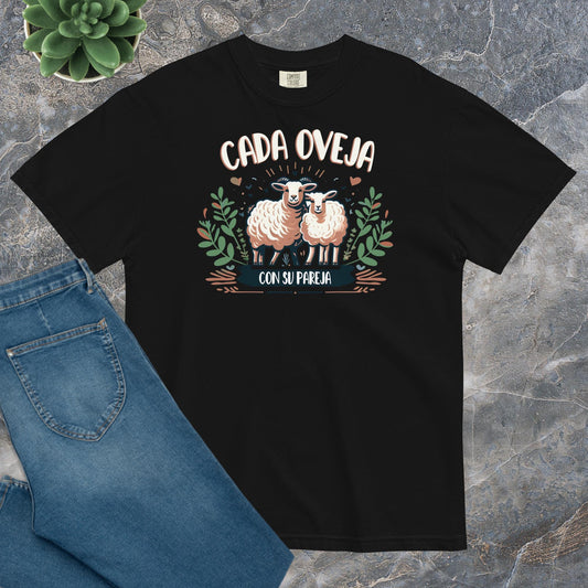 Camiseta Confort Unisex D - Cada oveja con su pareja