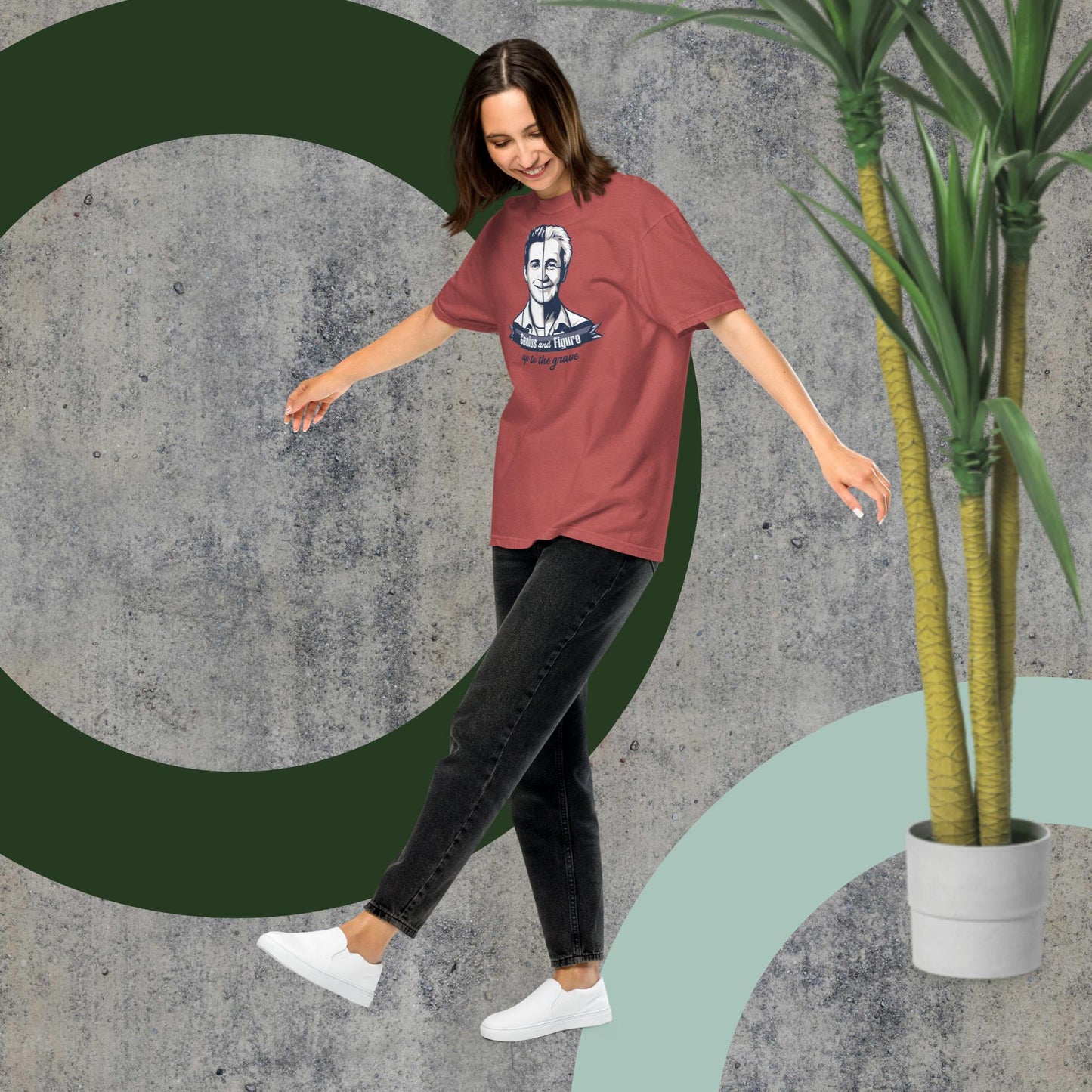 Comfort Unisex T-shirt A - Genius and figure up to the grave