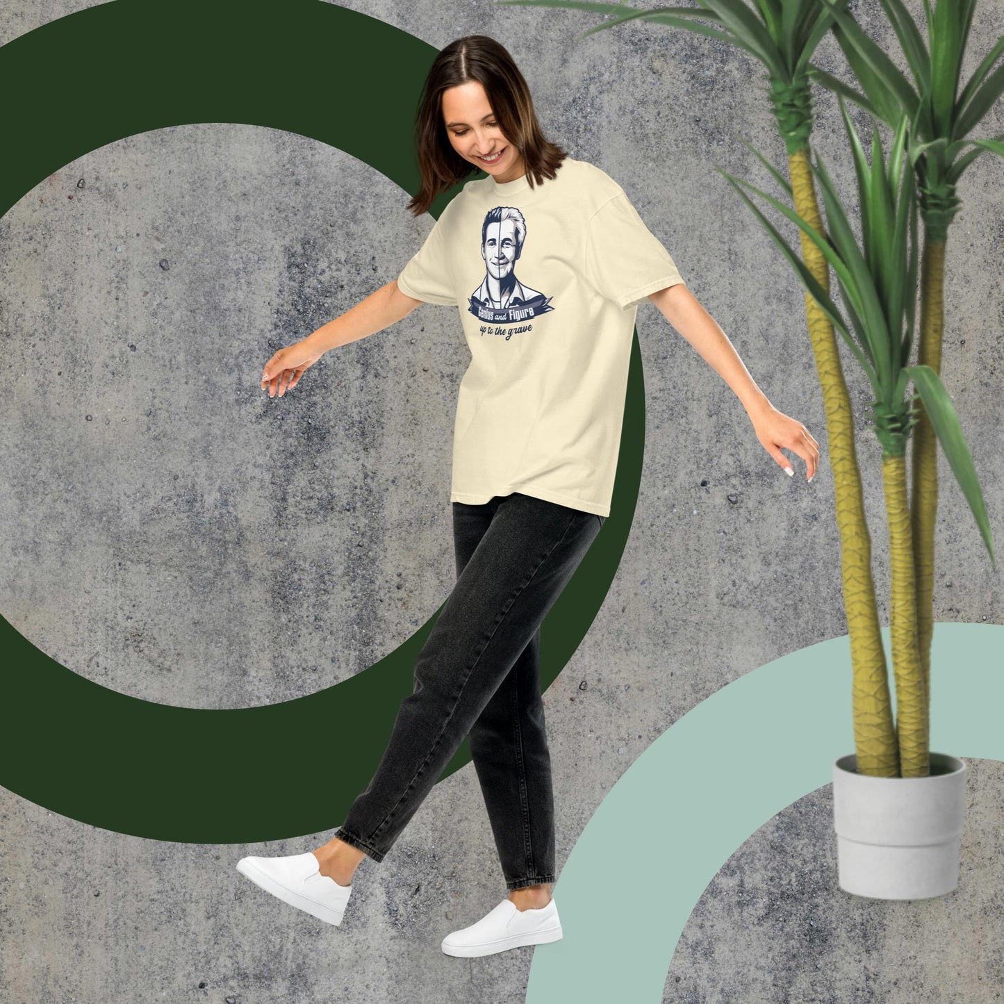 Comfort Unisex T-shirt B - Genius and figure up to the grave