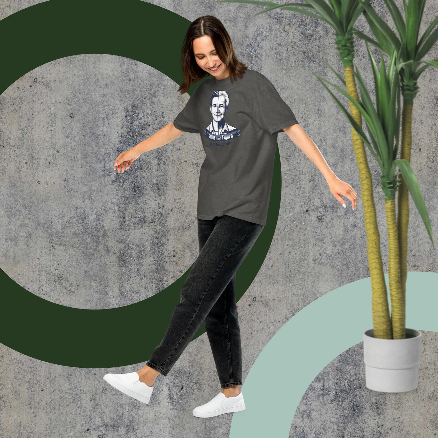 Comfort Unisex T-shirt A - Genius and figure up to the grave