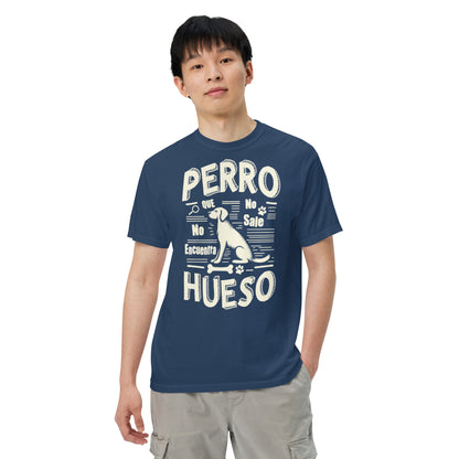 Camiseta Confort Unisex A - Perro que no sale no encuentra hueso