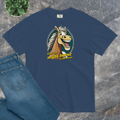 Comfort Unisex T-shirt A - Don't look a gift horse in the mouth