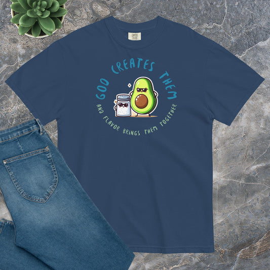 Comfort Unisex T-shirt A - God creates them and flavor brings them together!