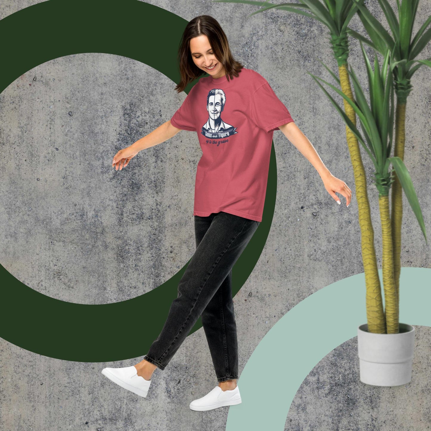 Comfort Unisex T-shirt A - Genius and figure up to the grave