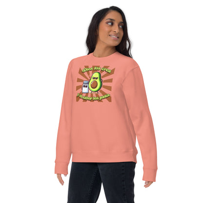 Premium unisex cotton sweatshirt - God creates them and flavor brings them together!